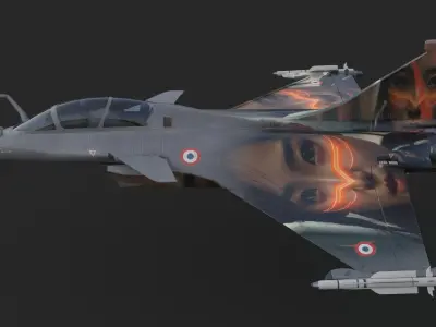 Aircraft Rafaele B Angel 111  Low-poly 3D model