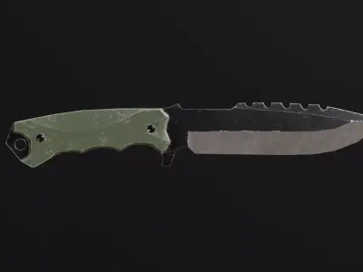  Tactical low poly Knife Low-poly 3D model