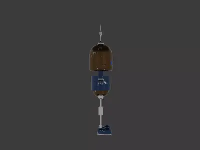 Robot - photorealistic - blender and FBX 3D model