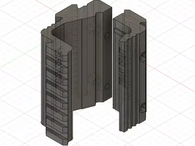 Triple rail for Desert Eagle by Tokyo Marui 3D print model