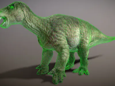 Iguanodon Low-poly 3D model