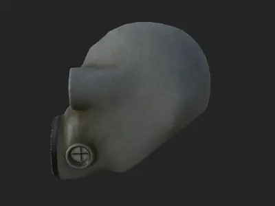Gas mask STALKER ubludok Low-poly 3D model