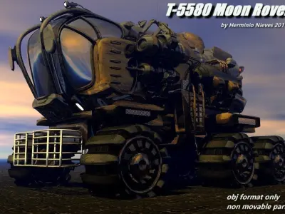 T-5580 Moon Rover  3D model