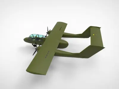 Rockwell OV-10 Bronco 3D model