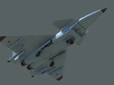 MiG 1 44 Project Low-poly 3D model