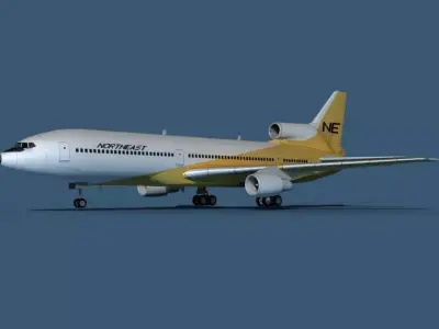 Lockheed L-1011-50 Northeast 3D model