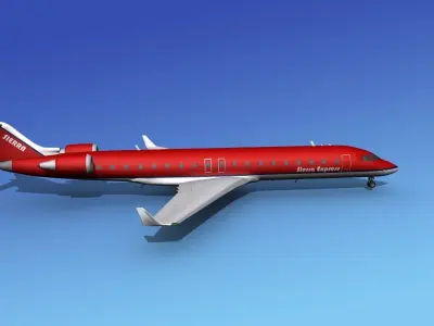 Bombardier CRJ700 Sierra Express 3D model