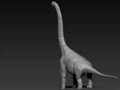 Dinosaur Brachiosaurus Sculpt Project 3D model