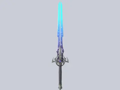 Astral blade Low-poly 3D model order