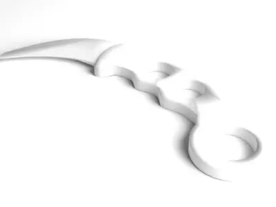 Karambit Knife 2 3D model