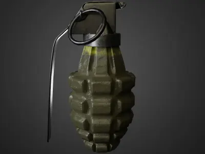 pineapple grenade 3D model