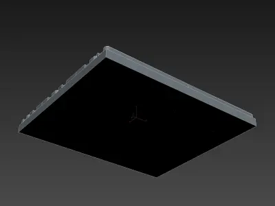 Upper Pedestal Low-poly 3D model