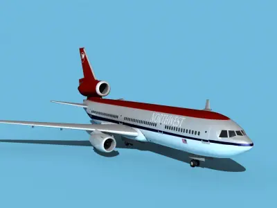 McDonnell Douglas MD-11 Northwest 3D model