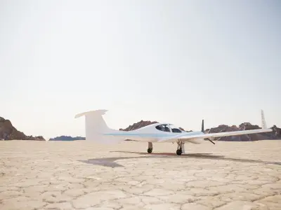 Small white plane 3D model