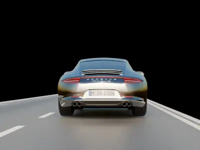 Porsche 911 Rigged Free 3D model
