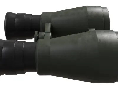 Binocular Low-poly 3D model