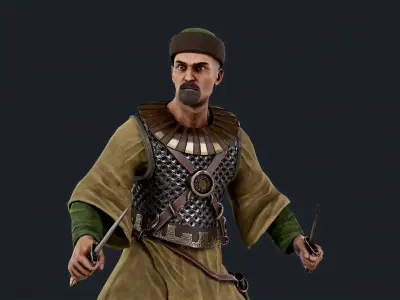 PERSIAN 3 Low-poly 3D model