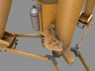 Aircraft Jack Low-poly 3D model