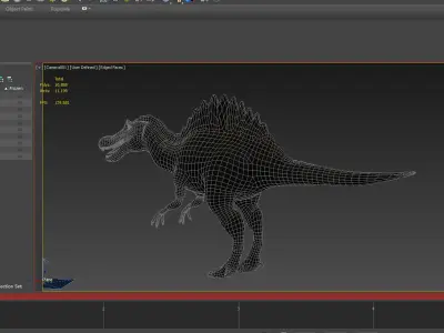 spinosaurus dinosaur jurassic prehistoric reptile creature  3D model