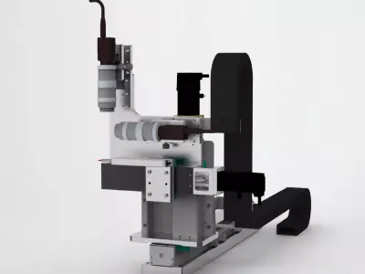 CCD three-axis movement module 3D model