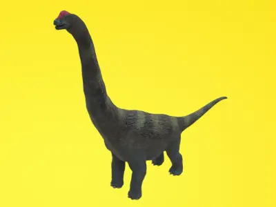 Alamosaurus Dinosaur Low-poly 3D model