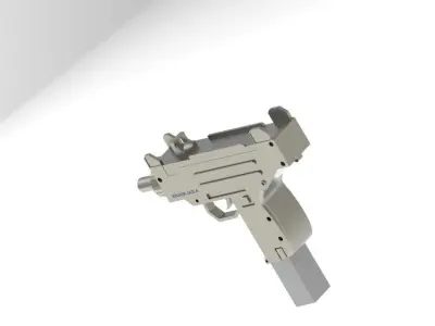 micro uzi spring Free 3D model