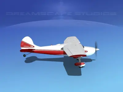 Cessna 170 V08 3D model