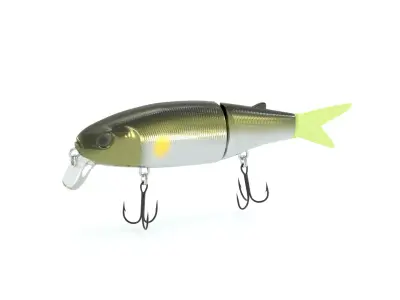 Swimbait fishing lure - natural color 3D model