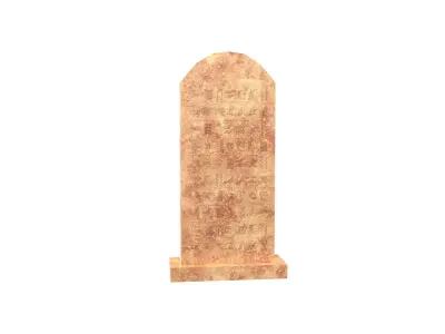 Stele v1 002 Low-poly 3D model