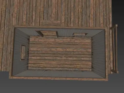 Fishing Hut Low-poly 3D model