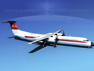 Dehaviland DHC-8 400 Richards Aviation 3D model