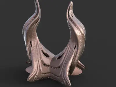 Art Novo Modern art ornament horn 3D model