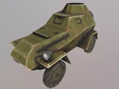 Armored car BA-64 Low-poly 3D model