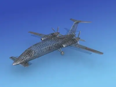 Piaggio Avanti P180 V06 3D model