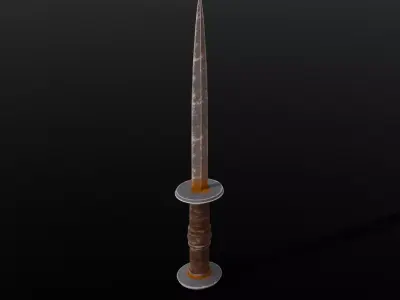 Dagger 3D Model Low-poly 3D model