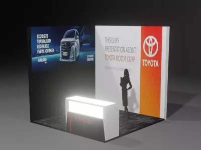 Presentation Stage Free low-poly 3D model