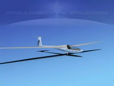 Glaser Dirks DG-200 17-metre Sailplane  3D model