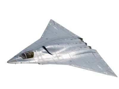 Chengdu J-36 J36 Sixth-Generation Stealth Fighter Jet 3D Model Low-poly 3D model