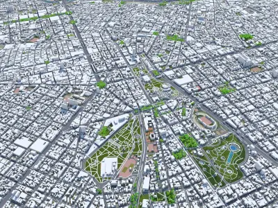 Lima City in Peru 3D model