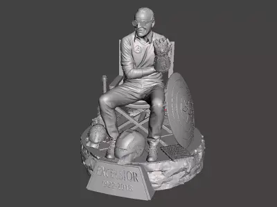 Stan Lee 3D Model Ready to Print STL 3D print model