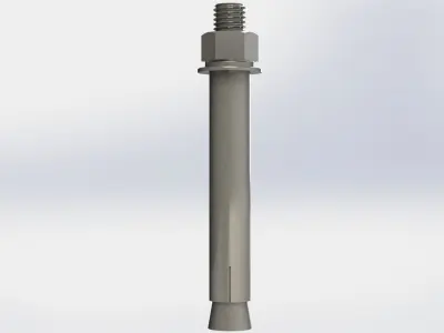Anchor bolt M12x120 3D model