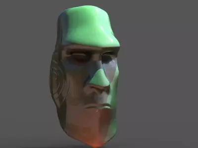 African mask 2  3D model
