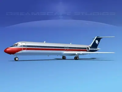 Douglas DC-9-50 Aero Mexico 2 3D model