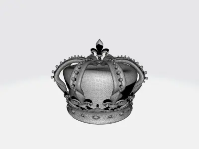 Crown king mesh 3D model