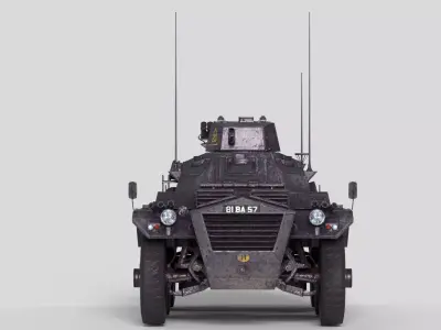 FV 603 Saracen Armored Personnel Carrier Low-poly 3D model