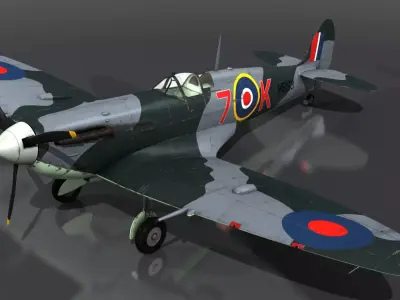 SUPERMARINE SEAFIRE MK IIC 880th Squadron Free 3D model