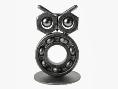 Metal Owl 3D model