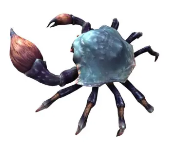Rigged Crab 3D model