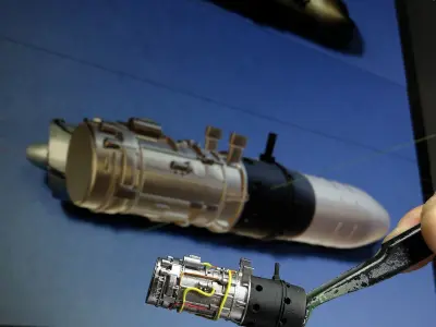 Me262 printable jet engine  3D print model