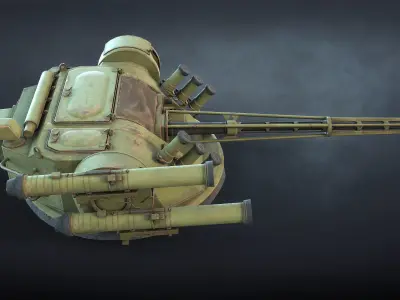 BM-3 Shturm Ukrainian Fighting Module Low-poly 3D model